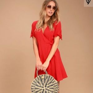 My Philosophy Red Wrap Dress